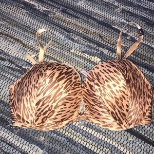 Victoria’s Secret lace and leopard print bra